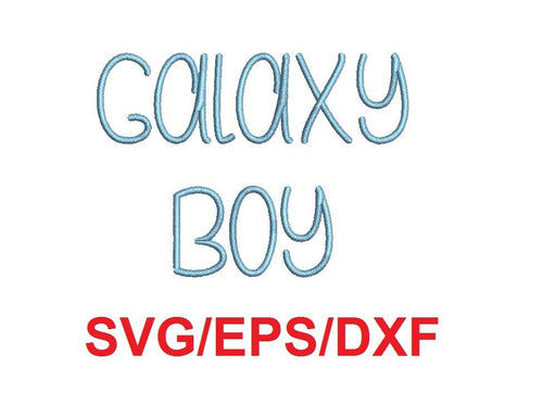 Galaxy Boy font svg/eps/dxf alphabet cutting files (MHA)