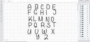Galaxy Boy font svg/eps/dxf alphabet cutting files (MHA)