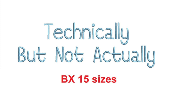Technically But Not Actually BX font Sizes 0.25 (1/4), 0.50 (1/2), 1, 1.5, 2, 2.5, 3, 3.5, 4, 4.5, 5, 5.5, 6, 6.5, and 7