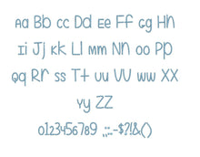 Even More Mixed Up embroidery font PES format 15 Sizes 0.25 (1/4), 0.5 (1/2), 1, 1.5, 2, 2.5, 3, 3.5, 4, 4.5, 5, 5.5, 6, 6.5, 7" (MHA)
