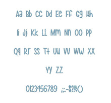 Hey Pretty Girl embroidery font PES format 15 Sizes 0.25 (1/4), 0.5 (1/2), 1, 1.5, 2, 2.5, 3, 3.5, 4, 4.5, 5, 5.5, 6, 6.5, 7" (MHA)