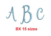 Hello Sunshine Monogram embroidery BX font Satin Stitches 15 Sizes 0.25 (1/4) up to 7 inches